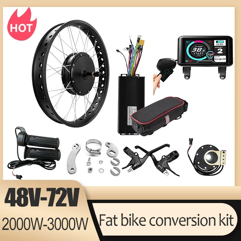 72V 3000W Snow Bike Conversion - Ebike Conversion Kit 72V 3000W recension och pris