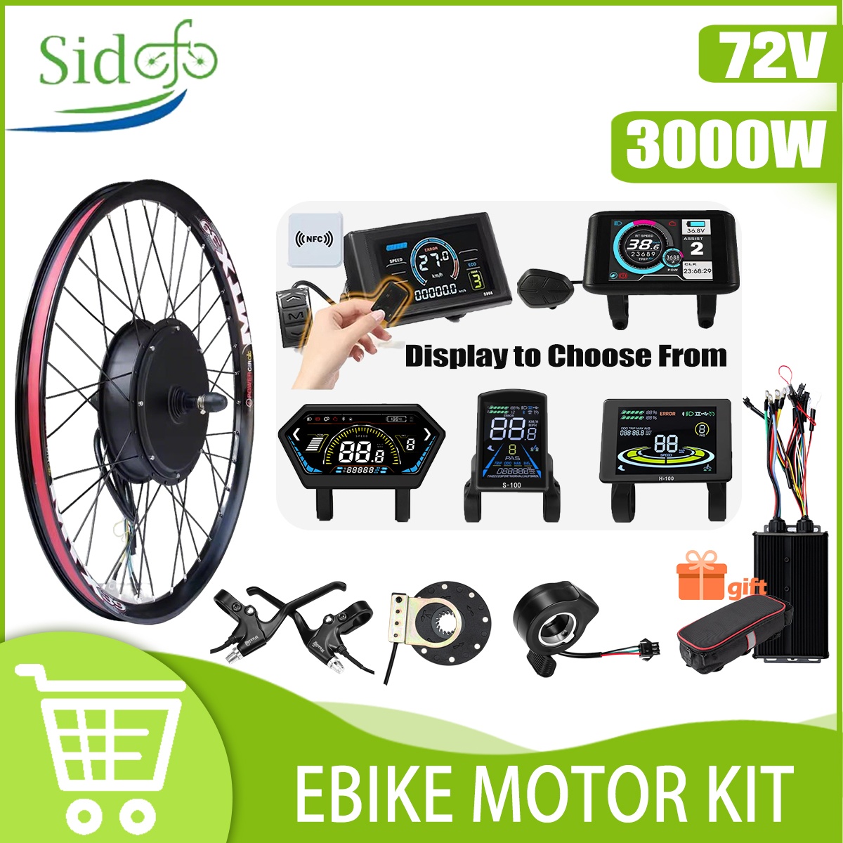 72V 3000W E Bike Conversion Ki - Ebike Conversion Kit 72V 3000W recension och pris
